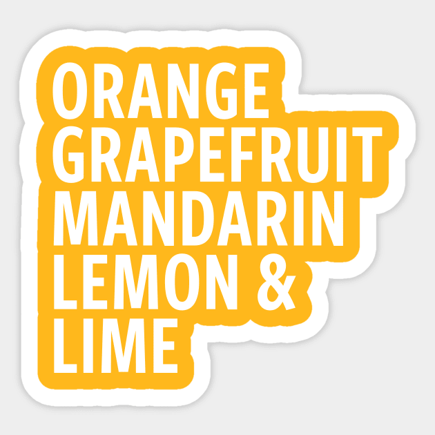 Citrus Lover Sticker by Kale Von Celery